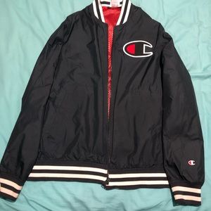 Champion satin baseball jacket